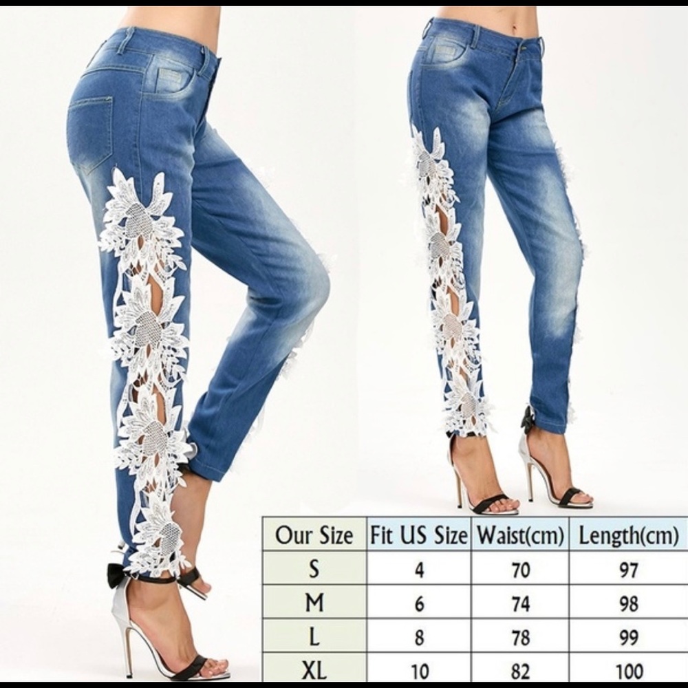 Skinny Distressed Jeans - Picture 2 of 8